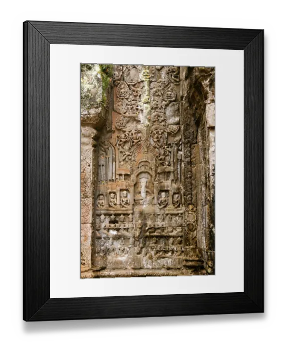 Framed Print : Ta Prohm was built in the Bayon style largely in the late 12th and early 13th centuries Framed Print : Ta Prohm was built in the Bayon style largely in the late 12th and early 13th centuries