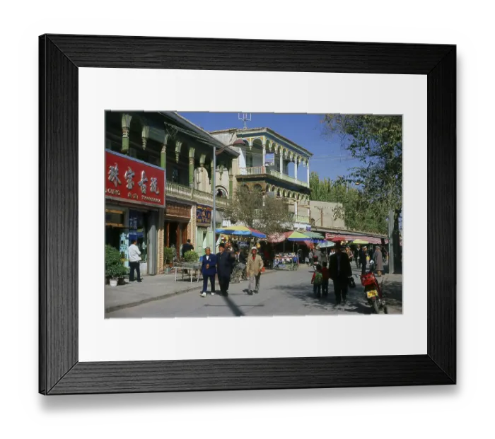 Framed Print : The earliest mention of Kashgar occurs when a Chinese Han Dynasty (206 BCE - 220 CE)