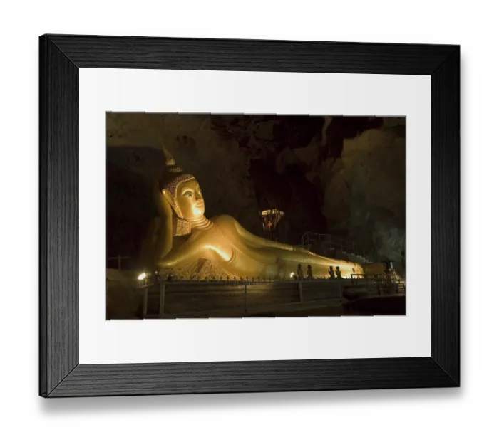 Framed Print : Reclining Buddha (46metres), Suwan Khuha temple