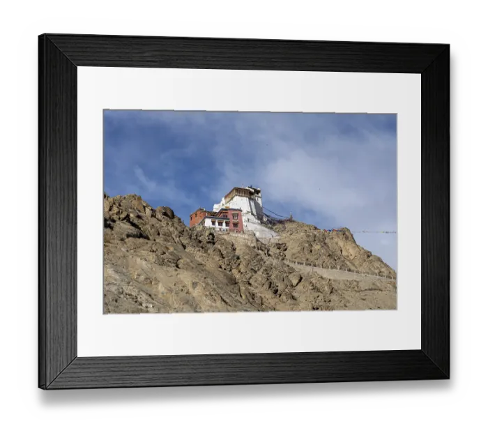 Framed Print : Leh, India, April 04, 2023: Namgyal Tsemo Monastery