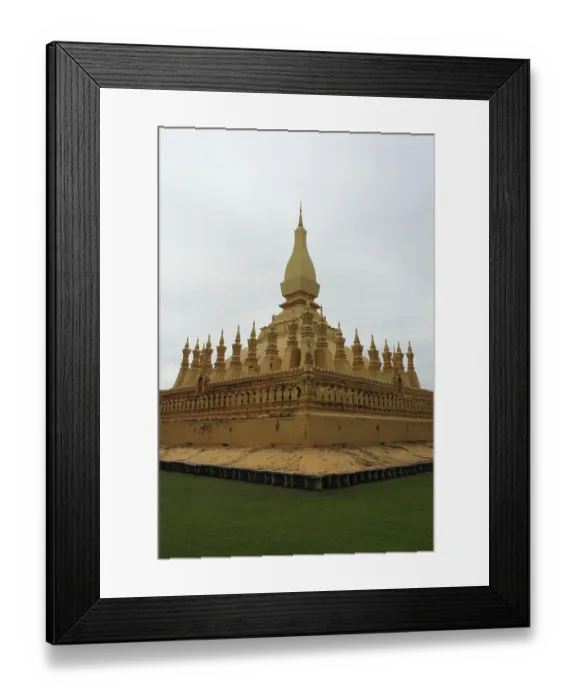 Framed Print : Pha That Luang temple in Laos