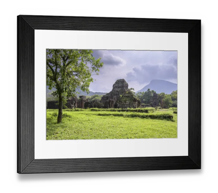 Framed Print : My Son is a temple town in central Vietnam that was destroyed by American bombing raids in 1969