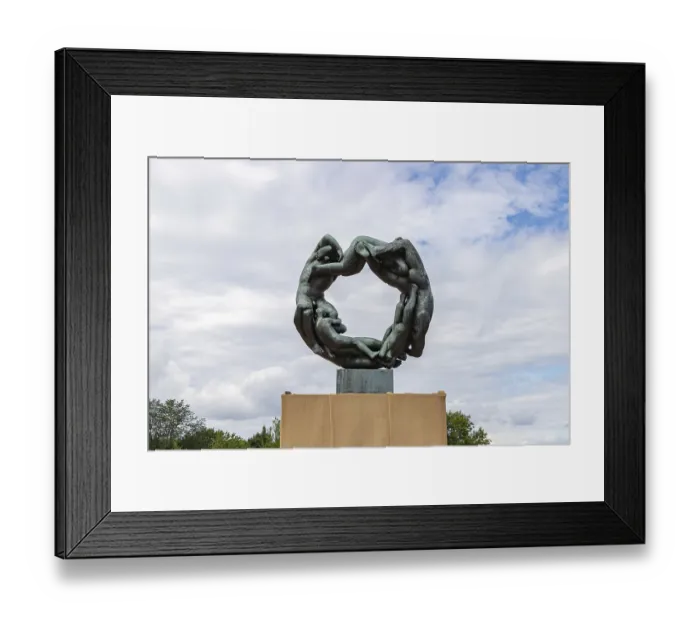 Framed Print : A picture of the Wheel of Life at the Vigeland or Frogner Park