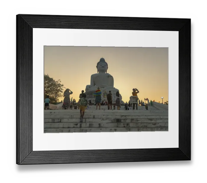 Framed Print : A picture of the large Phuket Big Buddha statue
