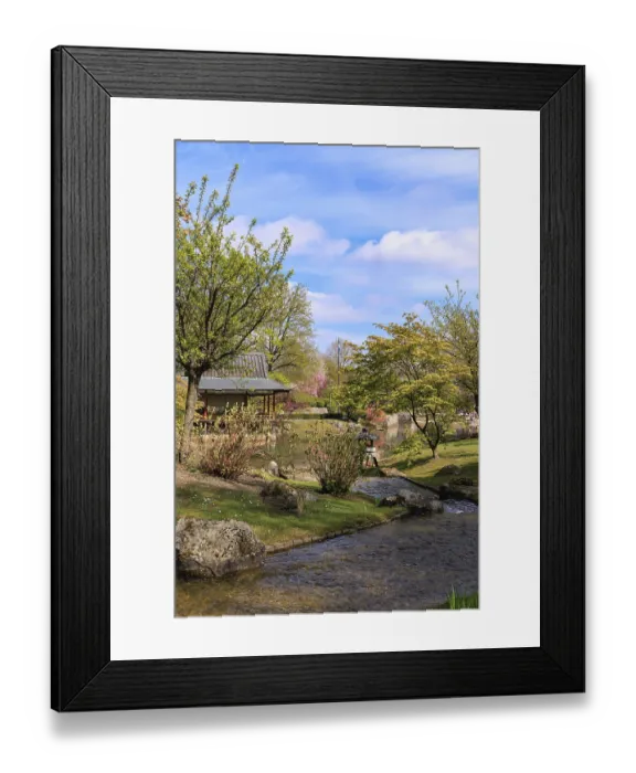Framed Print : Japanese garden in Hasselt Flemisch region in Belgium Framed Print : Japanese garden in Hasselt Flemisch region in Belgium