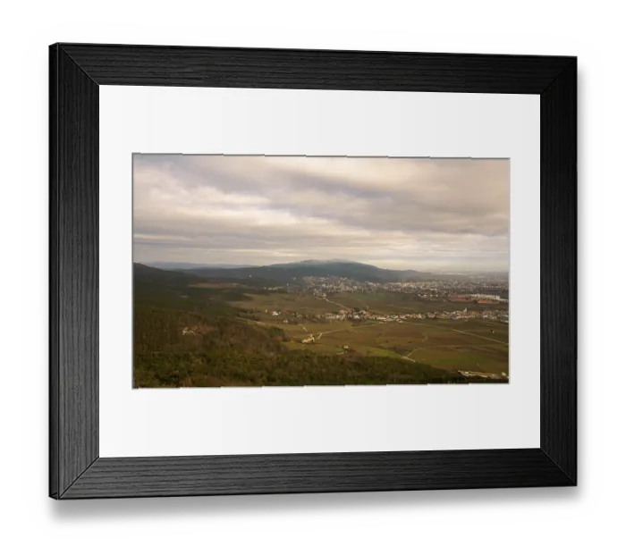 Framed Print : View from the Jubilaeumswarte in Bad Voeslau Framed Print : View from the Jubilaeumswarte in Bad Voeslau