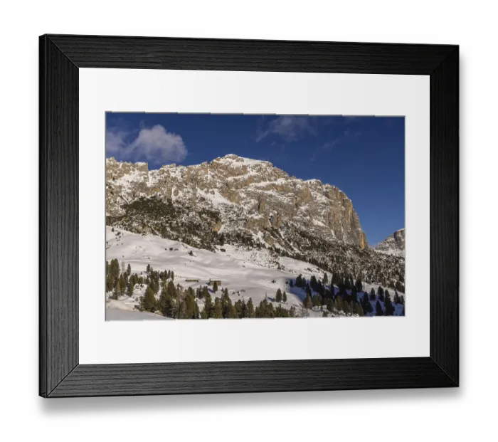 Framed Print : View of the Gardena Pass, South Tyrol