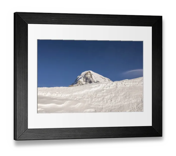 Framed Print : Beautiful Mountain Peak Moench 4107 Meters High