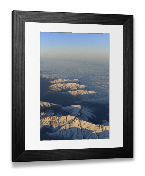 Framed Print : Aerial of the Southern Alps, New Zealand, Oceania Framed Print : Aerial of the Southern Alps, New Zealand, Oceania