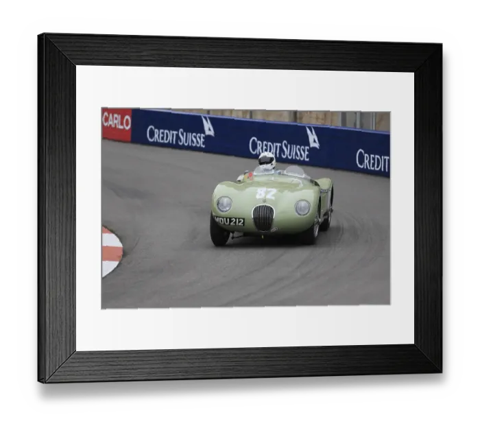 Framed Print : Jaguar C Type XKC, driver Andrew Frankel Framed Print : Jaguar C Type XKC, driver Andrew Frankel