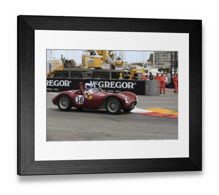 Framed Print : Maserati A6 GCS, driver Jean-Jacques Bally Framed Print : Maserati A6 GCS, driver Jean-Jacques Bally