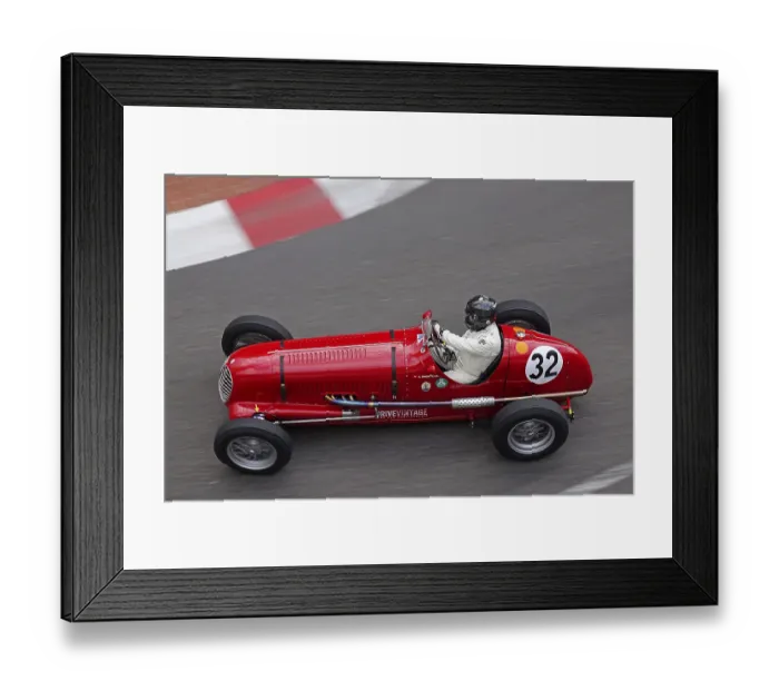 Framed Print : Maserati 6CM 4CM from 1936, parade of vintage pre-war racing cars