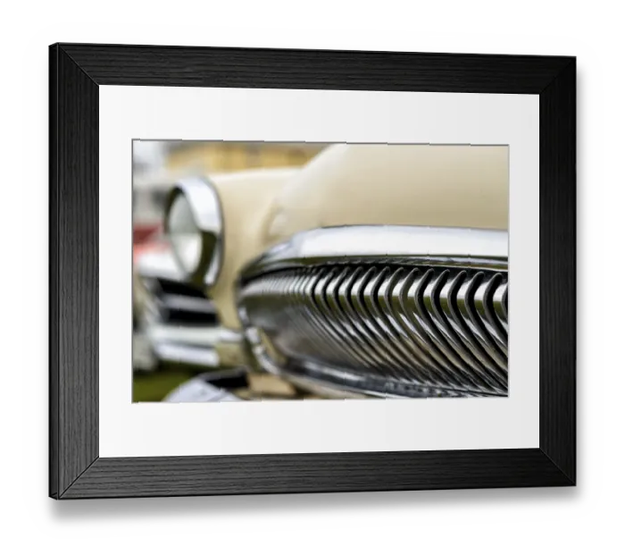 Framed Print : Details of a classic car in a museum Framed Print : Details of a classic car in a museum