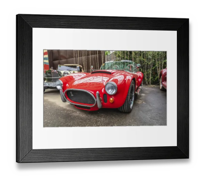 Framed Print : Kharkiv, Ukraine 07.15.2020. Exhibition of the vintage retro cars in Feldman's ecopark in Kharkiv