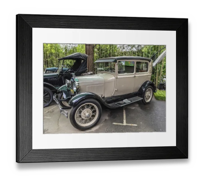 Framed Print : Kharkiv, Ukraine 07.15.2020. Exhibition of the vintage retro cars in Feldman's ecopark in Kharkiv