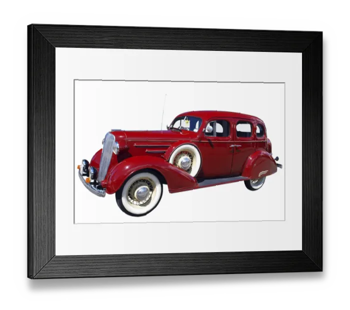 Framed Print : 1936 Chevrolet isolated Framed Print : 1936 Chevrolet isolated