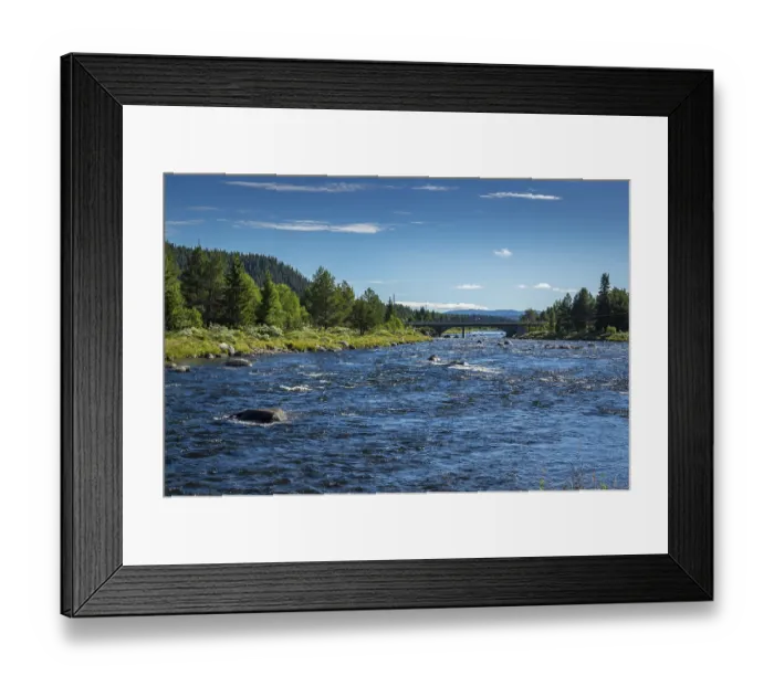 Framed Print : Fascinating natural landscape in Golsfjellet in the summertime in Norway
