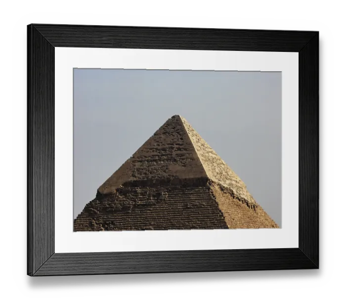 Framed Print : Big pyramids of Egypt. Photos from a trip