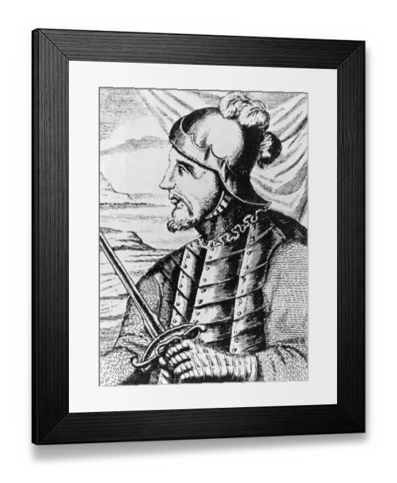 Framed Print : Vasco Nunez de Balboa (c. 1475-1519) was a Spanish explorer Framed Print : Vasco Nunez de Balboa (c. 1475-1519) was a Spanish explorer