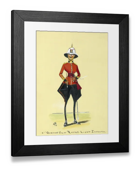 Framed Print : The 2nd Rajput was originally established as a Bengal Native Battalion in 1798 Framed Print : The 2nd Rajput was originally established as a Bengal Native Battalion in 1798