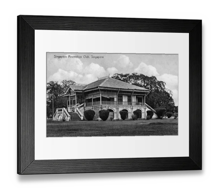 Framed Print : Singapore hosted a trading post of the East India Company in 1819 with permission from the Sultanate of Johor