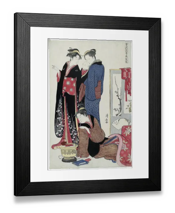 Framed Print : Torii Kiyonaga (鳥居 清長)