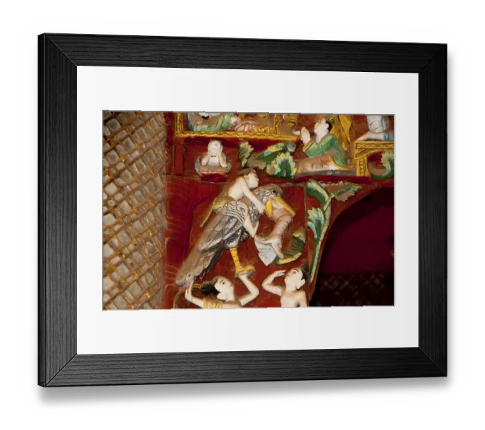 Framed Print : Construction of the Shwezigon Pagoda began during the reign of King Anawratha (r)