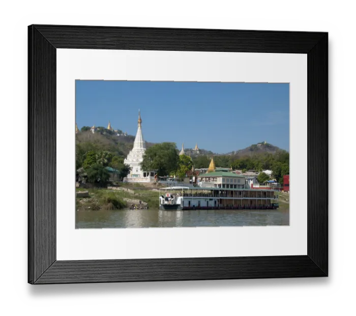 Framed Print : Sagaing is the capital of Sagaing Region (formerly Sagaing Division) in Myanmar