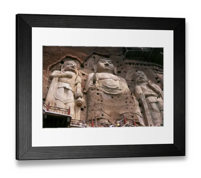 Framed Print : Maijishan Shiku (Maiji Shan Grottoes) Framed Print : Maijishan Shiku (Maiji Shan Grottoes)
