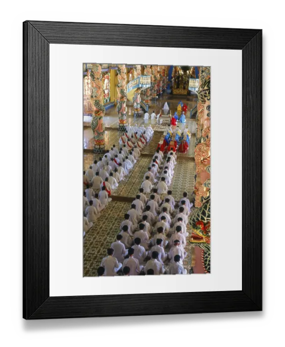 Framed Print : The Holy See of the Cao Dai is in the Vietnamese province of Tay Ninh