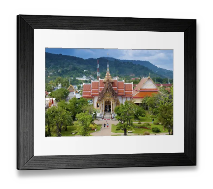 Framed Print : Wat Chalong most important buddist temple in Phuket Framed Print : Wat Chalong most important buddist temple in Phuket