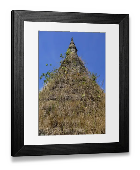 Framed Print : Pagoda in mountains, digital photo picture as a background Framed Print : Pagoda in mountains, digital photo picture as a background