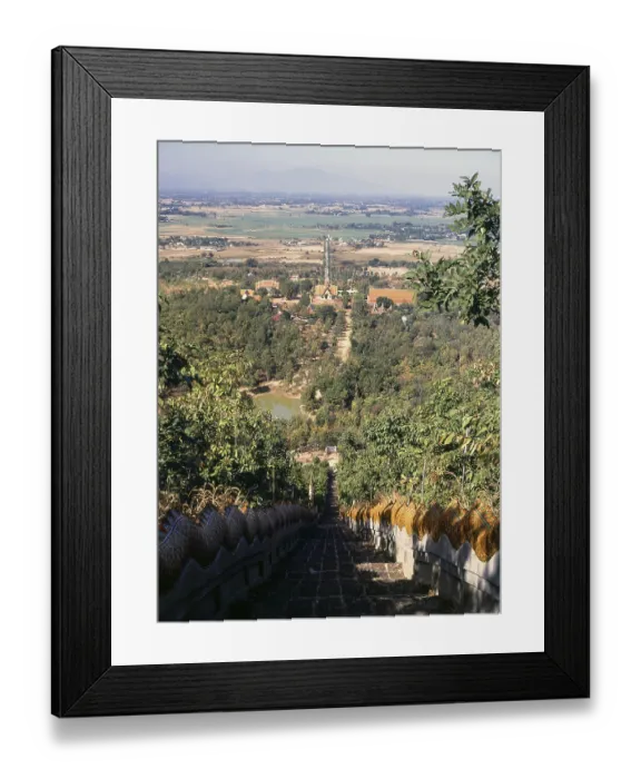Framed Print : Wat Phra Phutthabat Tak Pha temple is the sight of a revered Buddha footprint Framed Print : Wat Phra Phutthabat Tak Pha temple is the sight of a revered Buddha footprint