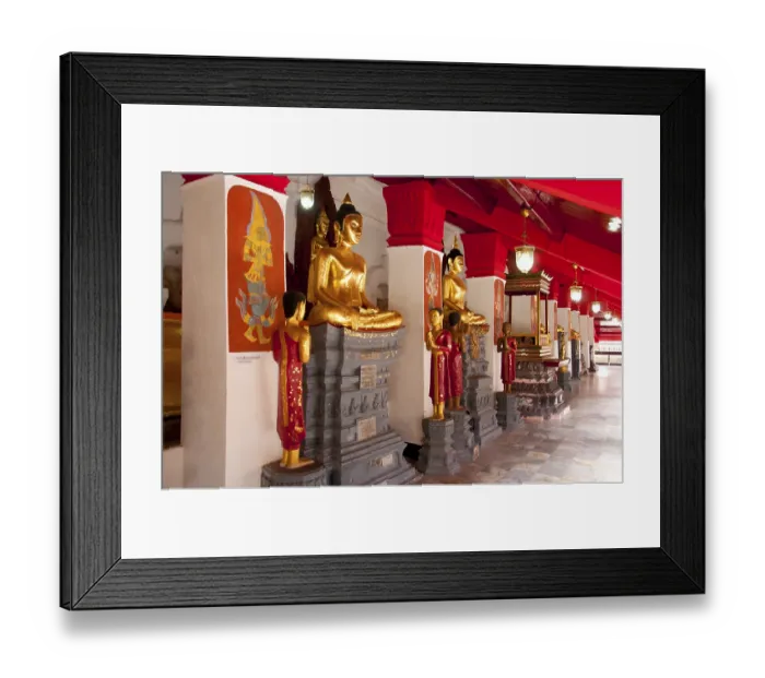 Framed Print : Wat Phra Mahathat Woramahawihan