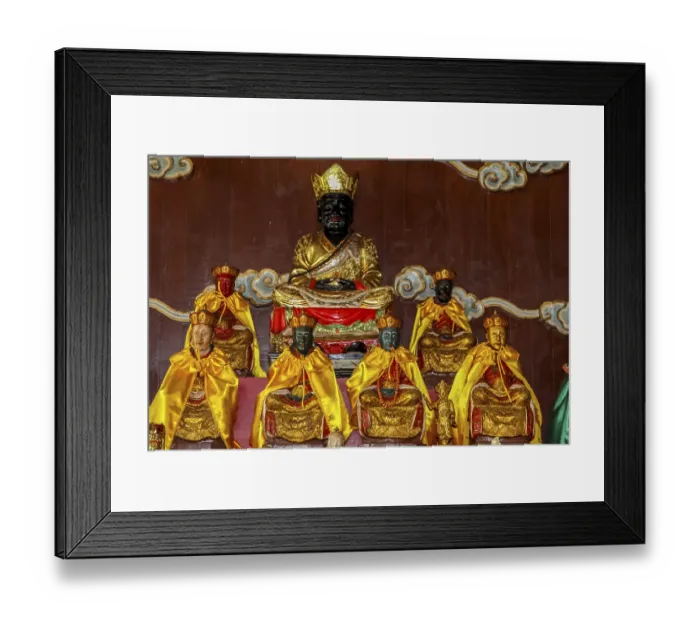 Framed Print : Bangkok, Thailand - August 24, 2018: Temple complexes in Thailand