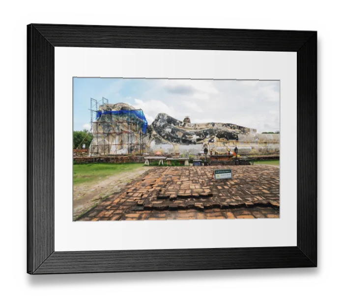 Framed Print : Wat Lokayasutharam, historic architecture in Ayutthaya Framed Print : Wat Lokayasutharam, historic architecture in Ayutthaya