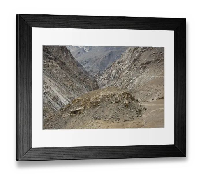 Framed Print : Way to nako, himachal pradesh, india, asia