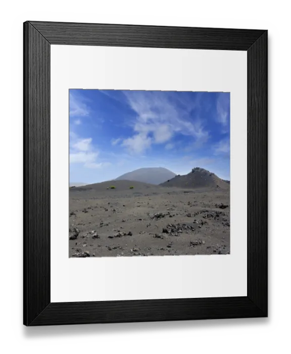 Framed Print : Lanzarote Timanfaya National Park Fire Mountains volcanic lava stone In Canary Islands Framed Print : Lanzarote Timanfaya National Park Fire Mountains volcanic lava stone In Canary Islands
