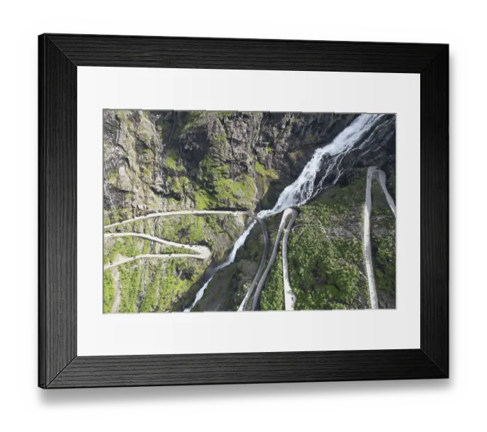 Framed Print : Troll Staircase. An exciting adventure in the north of Norway