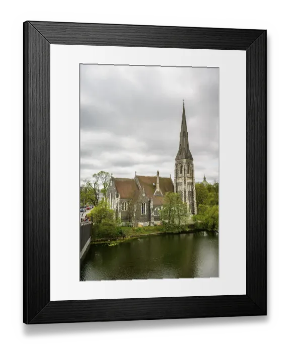 Framed Print : Church of St. Alban, Copenhagen, Denmark Framed Print : Church of St. Alban, Copenhagen, Denmark