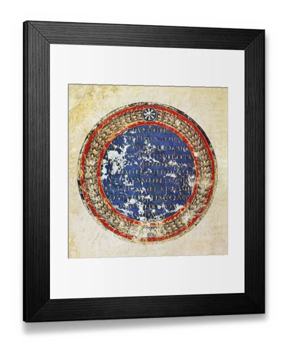 Framed Print : The Greek translation reads in English