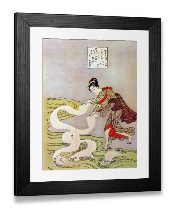 Framed Print : Suzuki Harunobu (鈴木 春信4)