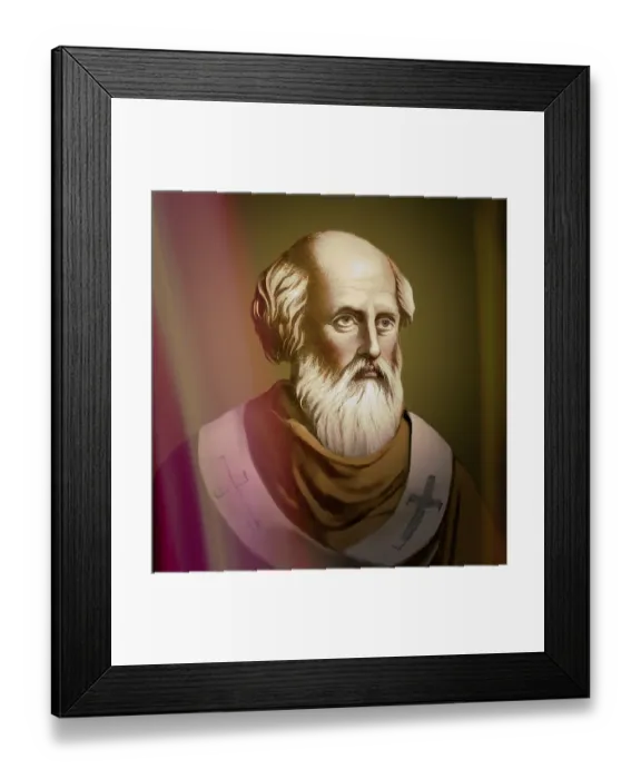 Framed Print : Pope Adeodatus II, c.621 - 676