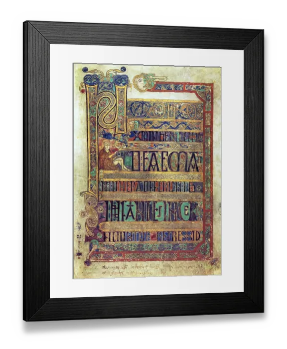 Framed Print : The Book of Kells (Irish: Leabhar Cheanannais) (Dublin)