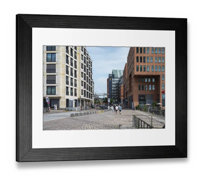 Framed Print : Hamburg, Germany, July 19, 2024 - Hotels