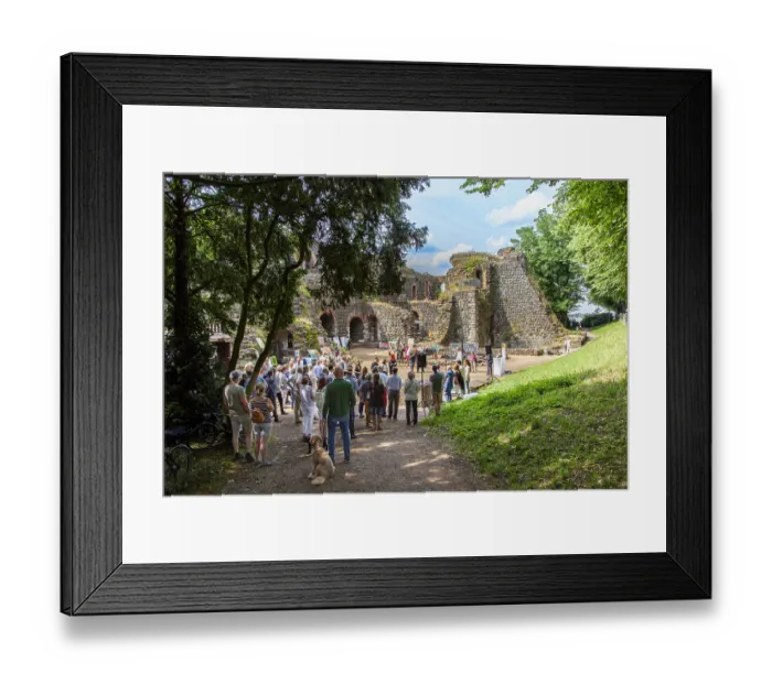 Framed Print : Ruins of the Kaiserswerth Imperial Palace
