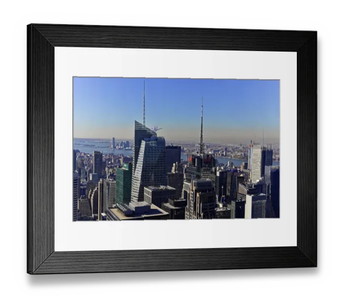 Framed Print : Rockefeller Center observation deck