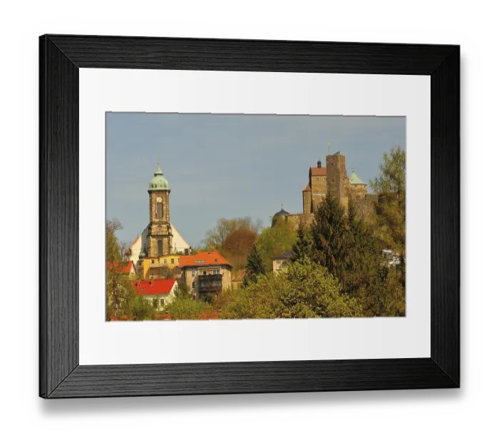 Framed Print : Stolpen Castle in Saxony, in the spring Framed Print : Stolpen Castle in Saxony, in the spring