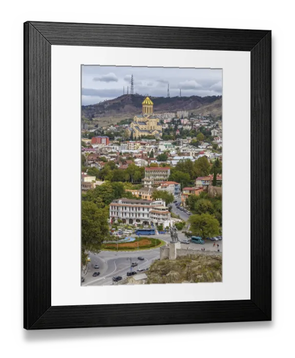 Framed Print : View of Holy Trinity Cathedral of Tbilisi from Narikala fortress Framed Print : View of Holy Trinity Cathedral of Tbilisi from Narikala fortress