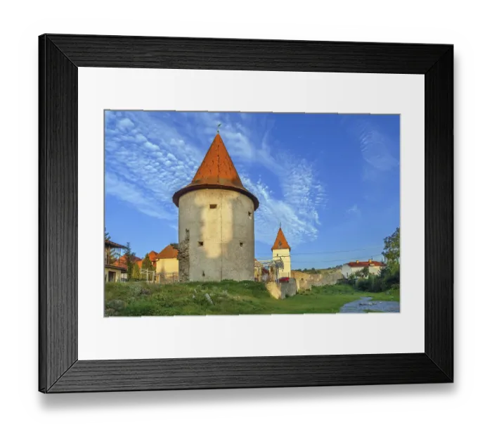 Framed Print : Fortification system and city walls date from the 14th and 15th centuries in Bardejov Framed Print : Fortification system and city walls date from the 14th and 15th centuries in Bardejov